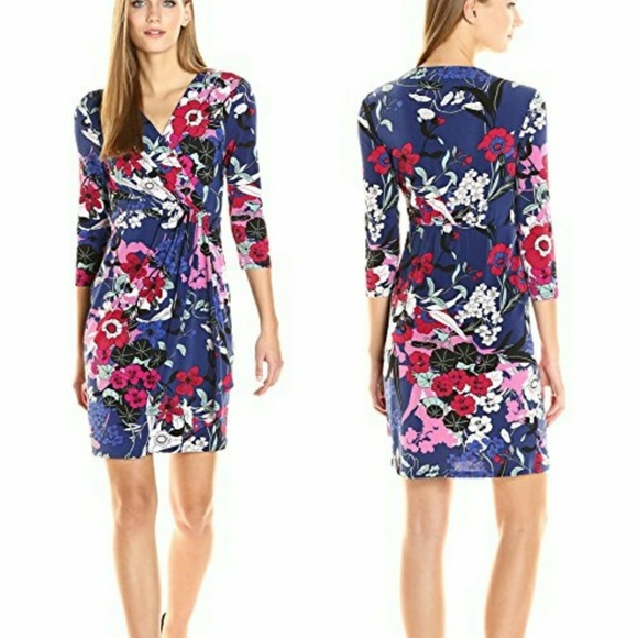 Adrianna Papell Dresses & Skirts - NWT Adriana Papell Floral Faux Wrap Dress
